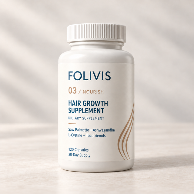 Folivis Hair Growth Supplement bottle